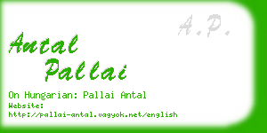 antal pallai business card